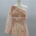 Custom Made Bridesmaid Robes Long Pink Off Shoulder Lace High Low Mermaid Bridesmaid Dress